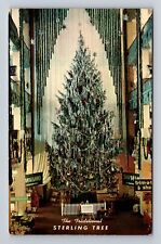 Cleveland OH- Ohio, Sterling Lindner Christmas Tree, Antique, Vintage Postcard picture
