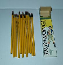 Box of 12 Dixon Ticonderoga  No.3 Hard Pencils 1388 VTG MCM NOS Unsharpened picture