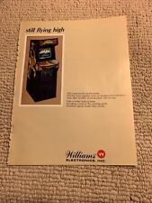 Original 11- 8''  Joust Williams still flying high arcade  video game AD FLYER picture