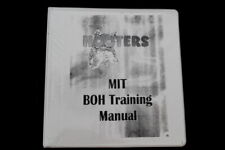 Vtg LIMITED MADE 2002 Hooters Management Kitchen Chef Cook Training Manual Book picture