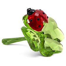 Swarovski Crystal Idyllia Ladybug and Clover Figurine Decoration 5666852 picture