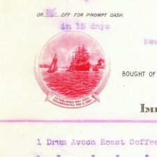 Scarce 1906 San Francisco Invoice Letterhead J.A. Folger - Coffee Tea picture