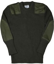 Medium - British Army Commando Wool Sweater Green Military Jacket Coat picture