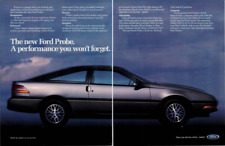 1988 FORD PROBE Automobile Car Motors Sport Vintage Magazine 2 Page Print Ad picture