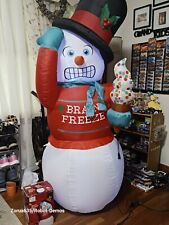 Gemmy Inflatable 6ft Animated LED Shivering Snowman (Read Description) picture