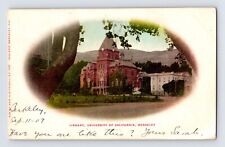 Postcard California Berkeley CA University Library 1907 Posted Undivided Back picture