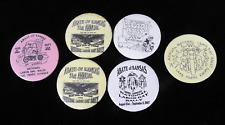 6 ABATE of Kansas Pinback Buttons - 1990 1996 2001 2004 2007 - Lake Perry picture