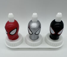 Good 2 Grow Spiderman Juice Toppers Lot of 3 Silver, Black, and Red Brand New picture