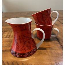 Vintage 3 pieces BLOCK Bidasoa Flamenco china set Spain Creamer &2 Expresso Cups picture