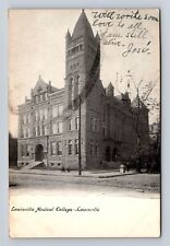 Louisville KY-Kentucky, Louisville Medical College, Vintage c1906 Postcard picture
