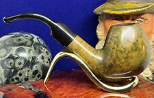 •Unsmoked• NEW BENT GREEN APPLE Fine Briar Pipe Handmade By MANELLI Italy picture