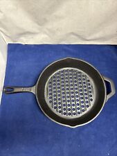 Cast Iron BBQ Grill Pan Skillet with Holes Vegetables picture