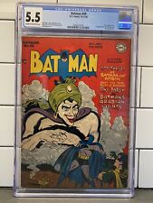 Batman #49 DC (1948) CGC 5.5 Bob Kane Joker Cover 1st app. Mad Hatter Vicki Vale picture