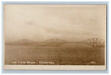 c1920's The Forth Bridge Edinburgh Scotland United Kingdom RPPC Photo Postcard picture