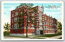 Terre Haute IN-Indiana, Women's Hall, Indiana State Normal School, Postcard picture
