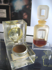 🎁2 Lot Glass Top **PARFUM 1/4 oz Vintage Estee Lauder Super Solid pure perfume picture