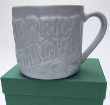 2016 Starbucks Since 71 Coffee Mug Cup Embossed Mermaid Siren Blue Gray 12oz picture