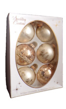 1997-99 Sparkling Creations by Krebs 6 Ornament Gold Glit Origin Box Michaels Dk picture