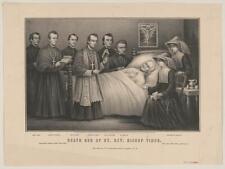 Photo:Death bed of Rt. Rev. Bishop Timon picture