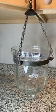 Antique Colonial Bell Jar Hundi Lantern Belgian Lamps Pendent Light No Top* picture