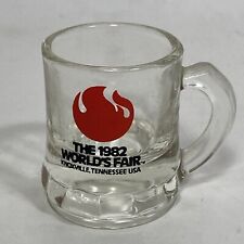 VTG 1982 Worlds Fair Shot Glass Miniature Glass Mug Knoxville TN Collectable EUC picture