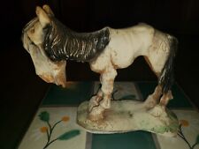Vintage 1940s Chalkware Horse Figurine 5.5