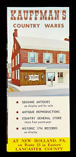 1960s Kauffman's Country Wares Lancaster PA Antique General Store VTG Brochure picture