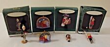 Lot of 4 HALLMARK Miniature Keepsake ORNAMENTS 1995-1997 in Boxes picture