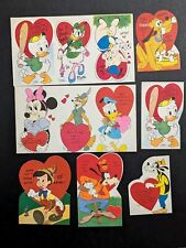 Vintage Walt Disney Productions Characters Valentine's Day Cards Lot picture