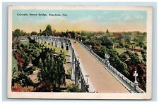 c. 1924 Colorado Street Bridge Pasadena CA Postcard California picture