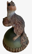 Vintage 1979 Bell Squirrel on Acorn Figurine Carl Lomupo 4.5