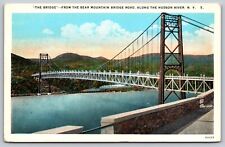 Postcard Bear Mountain Hudson River Bridge New York State circa 1920s picture