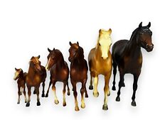 Lot Of 6 BREYER Traditional Horses Trakehner, Palomino, Arabians, Pony, Mustang picture