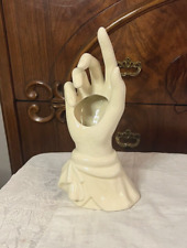 Vintage Lady's Ceramic Hand Ring Holder or Vase 9