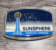 Vintage- 1982 Knoxville Tennessee Worlds Fair Souvenir Belt Buckle Sunsphere picture