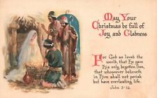 Vintage Postcard May Your Christmas Me Full Of Joy And Gladness Holiday Greeting picture