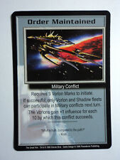 1998 BABYLON 5 CCG - THE GREAT WAR - RARE CARD - ORDER MAINTAINED  picture