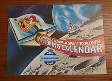 Vintage 1983 McDonald's RONALD McDONALD Space Explorer Coloring Calendar Unused picture