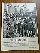 1947 Article Ad  St. Georges Quebec Canada 100 Girls & Ludger Dionne  picture