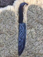 Handmade Carbon Steel Viking Ravens Head Knife For Camping Hunting & Survival picture