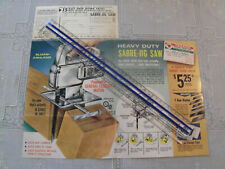 Texaco 6 Panel Color Ad for Sloan-Ashland Sabre-Jig Saw With Response Card 1965 picture