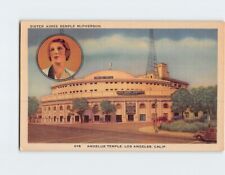 Postcard Sister Aimee Semple McPherson Angelus Temple Los Angeles California USA picture