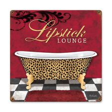 Vintage Style Metal Sign Lipstick Lounge  18 x 18 picture