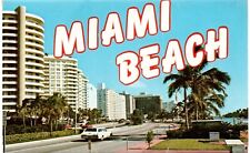 POSTCARD FOLDER-FUN IN THE SUN AT MIAMI BEACH, FLORIDA c1970s Unposted Vintage picture