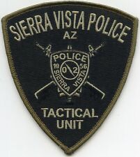 SIERRA VISTA ARIZONA TACTICAL back of patch SPECIAL WEAPONS SWAT POLICE PATCH picture