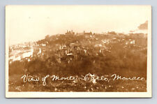 Aerial View Monte Carlo Monaco Real Photo Postcard picture