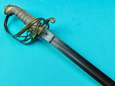 British English Antique Old Victorian Pre WW1 19 Century Officer's Sword picture