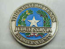 TEXAS CHAMBERS COUNTY JUDGE SYLVIA LOVE REIGHBOR CHALLENGE COIN picture