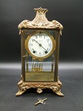 Antique Ornate Bronze Seth Thomas Mantle Carriage Clock Mercury Pendulum 48N Mov picture