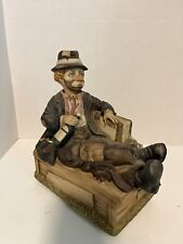 Vintage 1980s Ceramic WACO MELODY IN MOTION WHISTLING Willie HOBO CLOWN picture